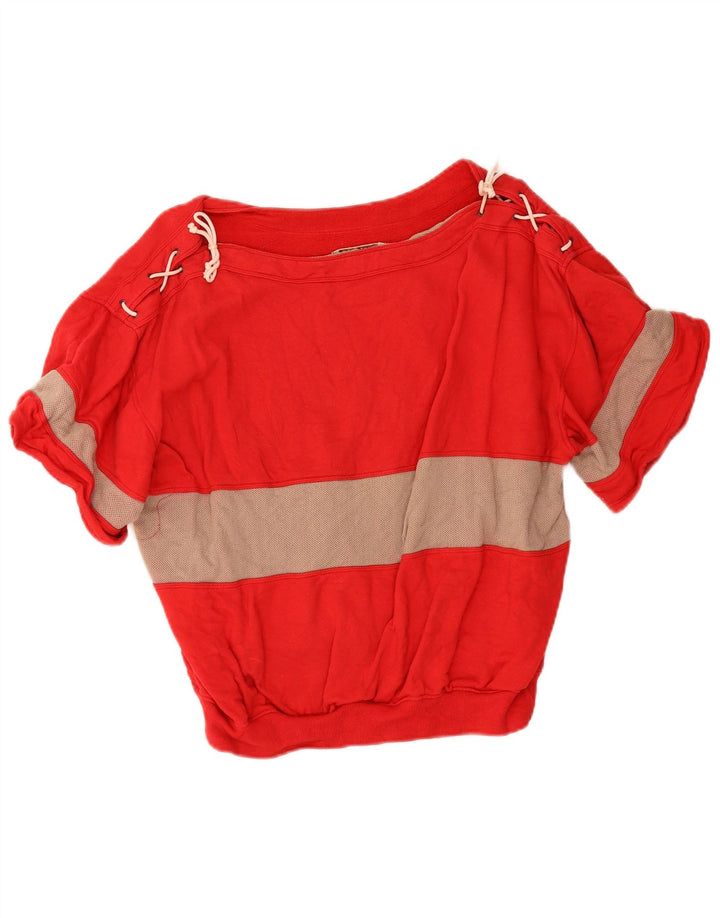 Γυναικείο φούτερ L'Uomo Crop Jumper UK 16 Large Red Colourblock