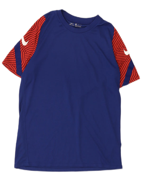 Ανδρικό T-shirt με γραφικό μπλουζάκι Nike με μεγάλο μπλε χρώμα