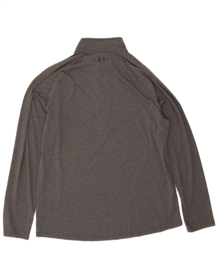 Ανδρική φόρμα πουλόβερ με φερμουάρ Under Armour Top Large Grey Polyester