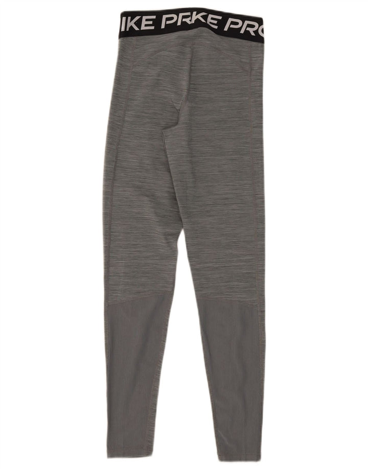 Γυναικεία κολάν Nike Dri Fit Graphic UK 8 Small Grey Flecked
