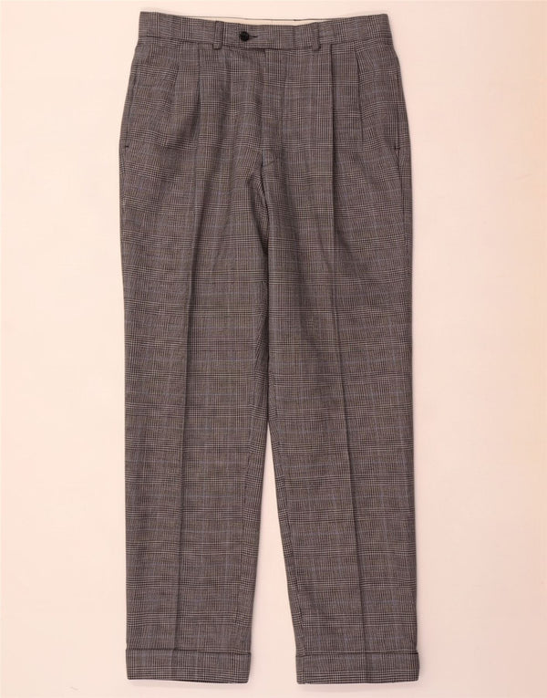 Marks & Spencer Ανδρικό παντελόνι κοστούμι St. Michael Pegged W32 L31 Grey Check