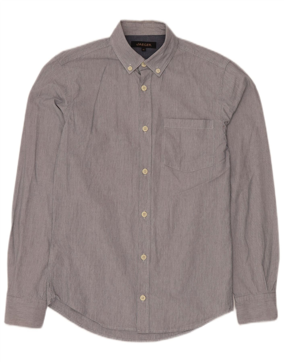 Ανδρικό πουκάμισο JAEGER XS Navy Blue Pinstripe Βαμβακερό