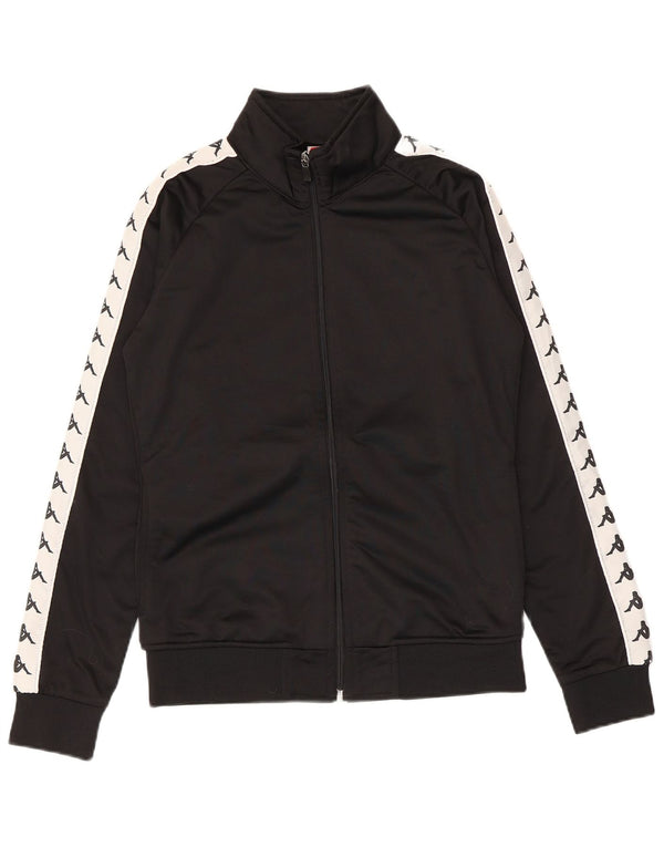 Γυναικεία φόρμα γραφικής Kappa Top Jacket UK 16 Large Black Colourblock