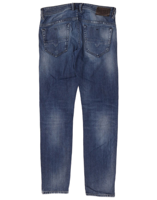 Diesel Mens Distressed Slim Jeans W30 L32 Μπλε βαμβακερό