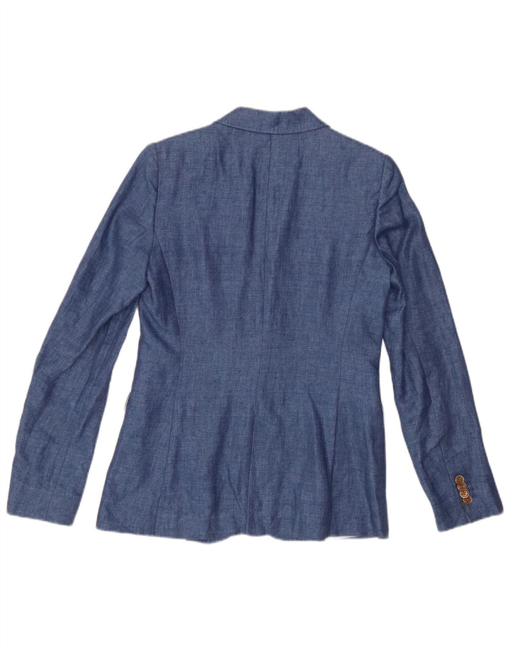 Massimo Dutti Γυναικείο Μπουφάν σακάκι με 1 κουμπί EU 36 XS Μπλε