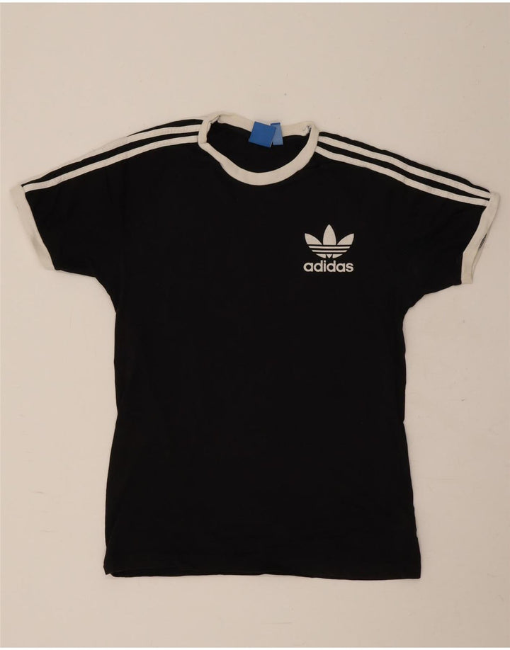 Ανδρικό γραφικό T-Shirt Adidas Top Μεσαίο μαύρο βαμβακερό