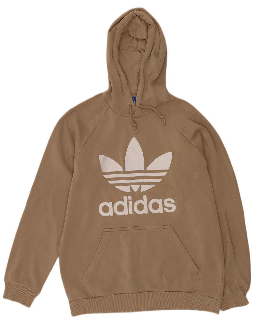 Ανδρικό γραφικό κουκούλα Adidas, μεσαίο μπεζ βαμβακερό