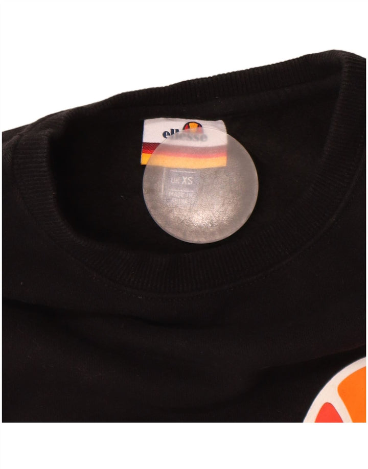 Ανδρικό γραφικό φούτερ Ellesse Jumper XS Μαύρο βαμβακερό