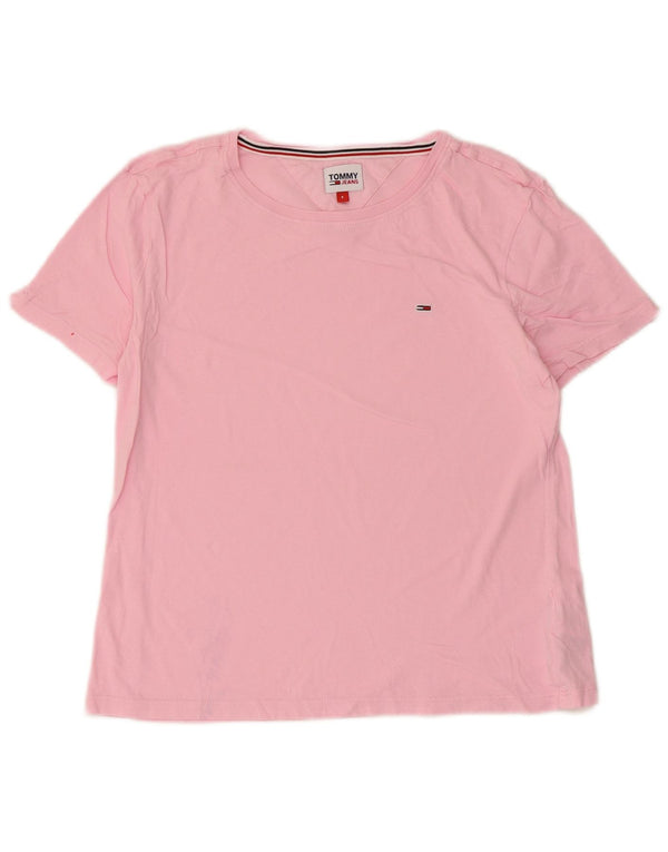 Tommy Hilfiger Γυναικείο T-Shirt Top UK 10 Small Pink Cotton