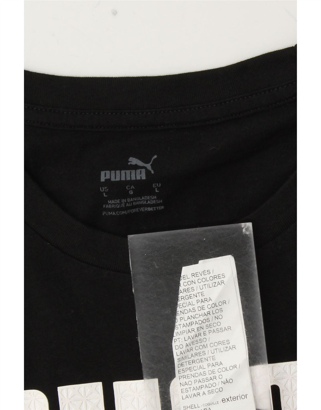 Ανδρικό γραφικό T-Shirt PUMA Top Large Μαύρο Βαμβακερό
