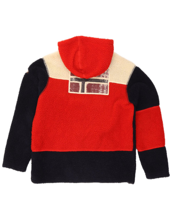 Napapijri Ανδρικό μπουφάν με κουκούλα Fleece UK 34 XS Μαύρο πολυεστέρας