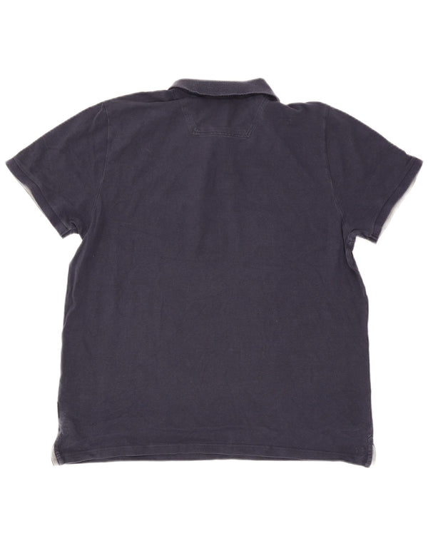 Joules Mens Slim Fit Polo Shirt XL Navy Blue Cotton