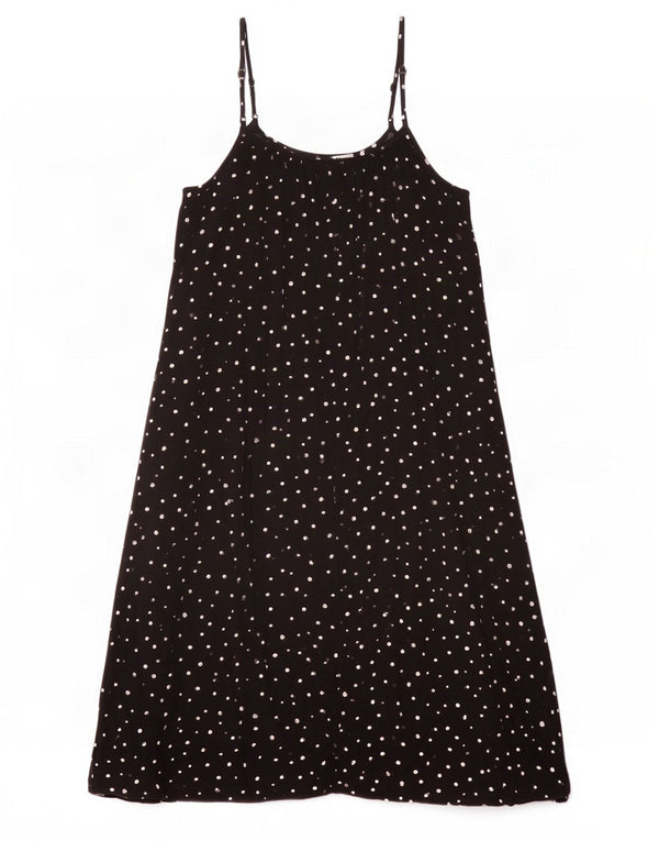 Marks & Spencer Γυναικείο Sundress UK 14 Μεγάλη μαύρη στίγματα βισκόζη