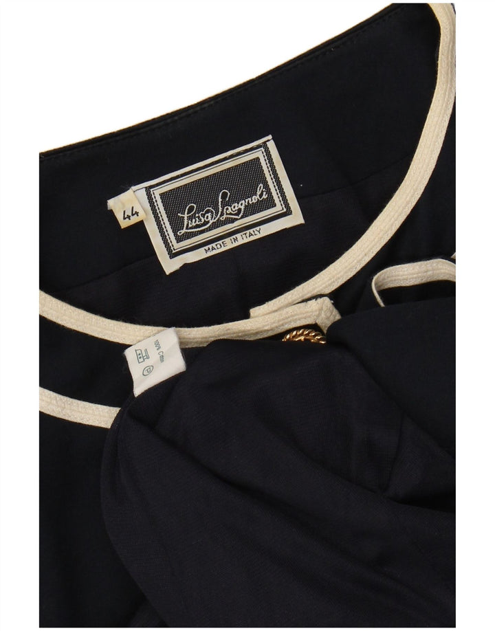 LUISA SPAGNOLI Γυναικείο κοντομάνικο σακάκι IT 44 Medium Navy Blue