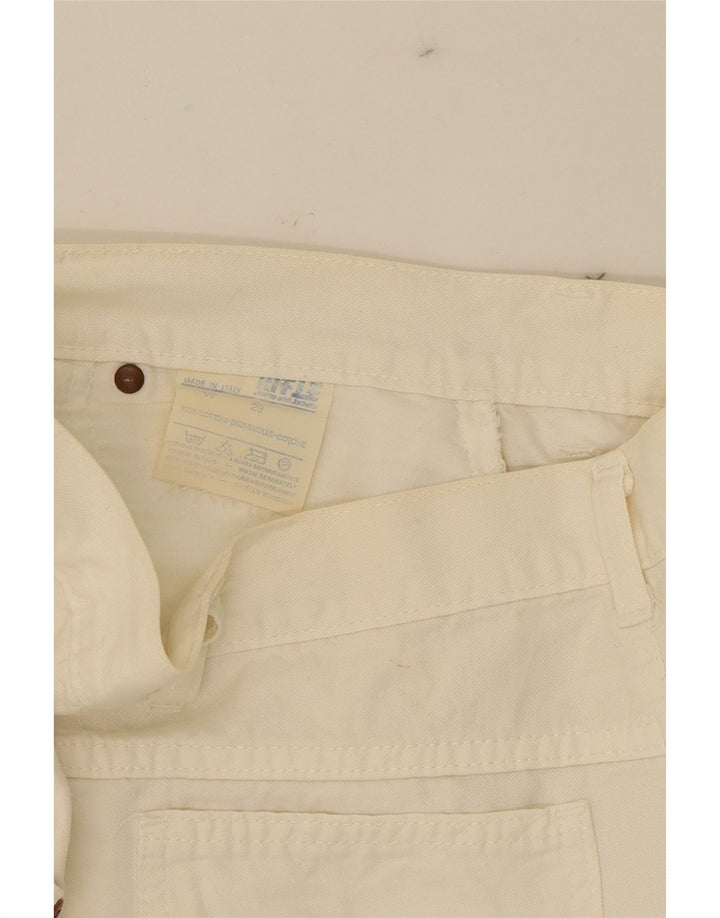 RIFLE Womens Denim Skirt W29 Medium Off White Cotton Vintage Rifle and Second-Hand Rifle from Messina Hembry 