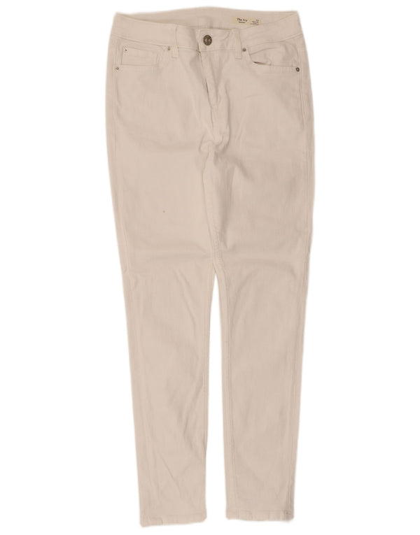 Marks & Spencer Womens The Ivy Skinny Jeans UK 12 Medium W30 L28 White