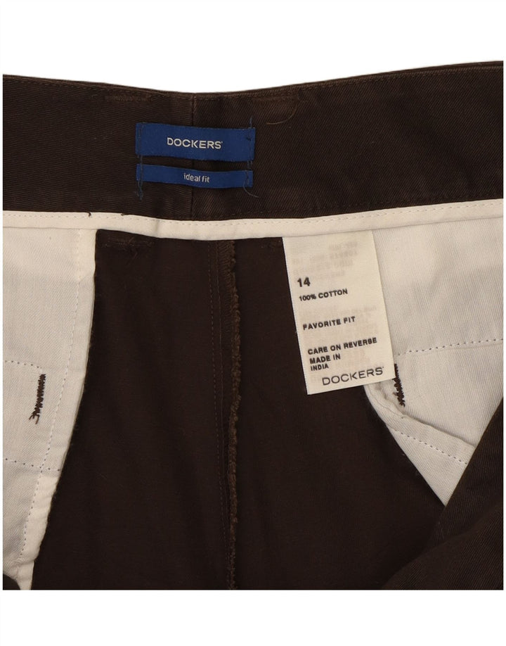 DOCKERS Αγαπημένο γυναικείο σορτς Cargo US 14 XL W36 Καφέ βαμβακερό