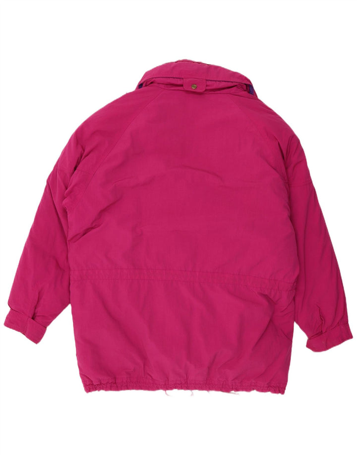Sympatex Γυναικείο μπουφάν σκι με κουκούλα UK 18 XL Pink Polyester