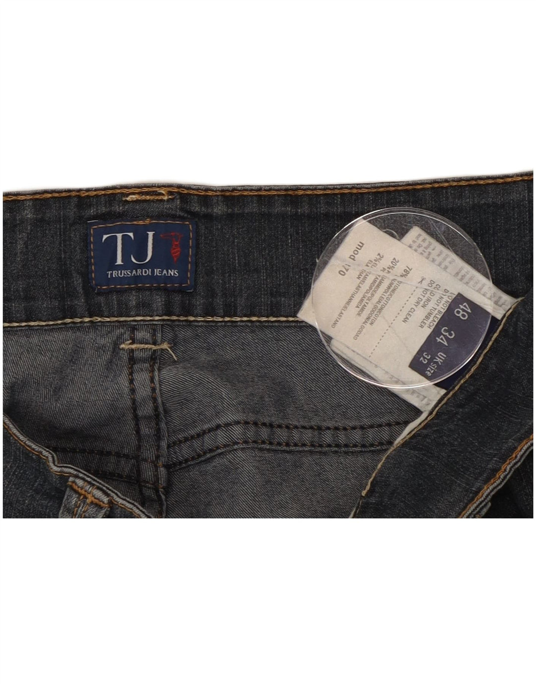 Trussardi Ανδρικό Slim Jeans W32 L32 Μπλε βαμβακερό