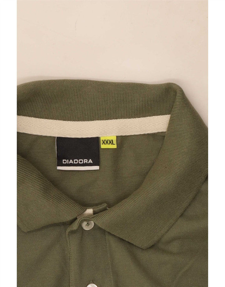 Ανδρικό μπλουζάκι πόλο Diadora 3XL Χακί