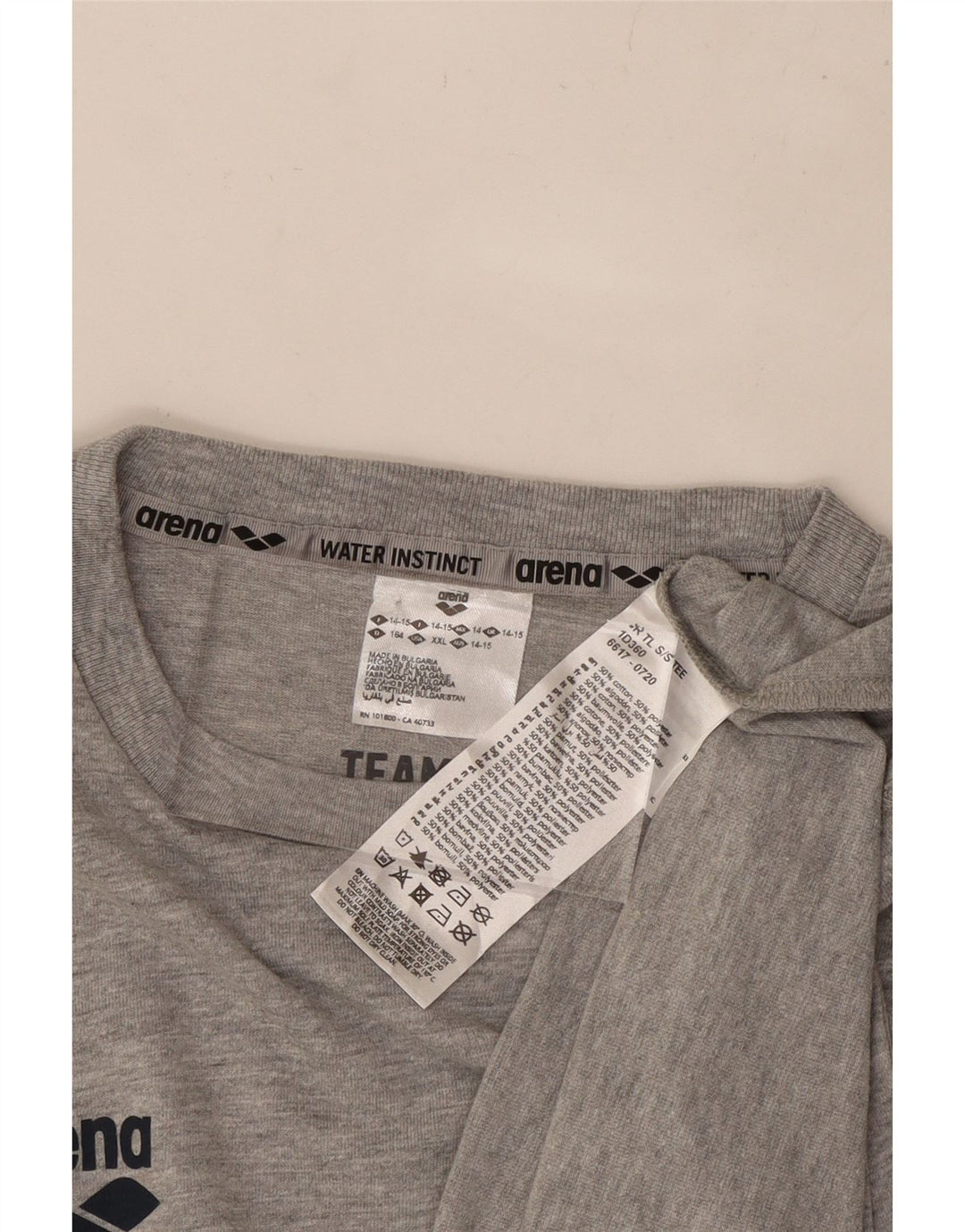 ARENA Boys T-Shirt Top 14-15 Years Grey Cotton