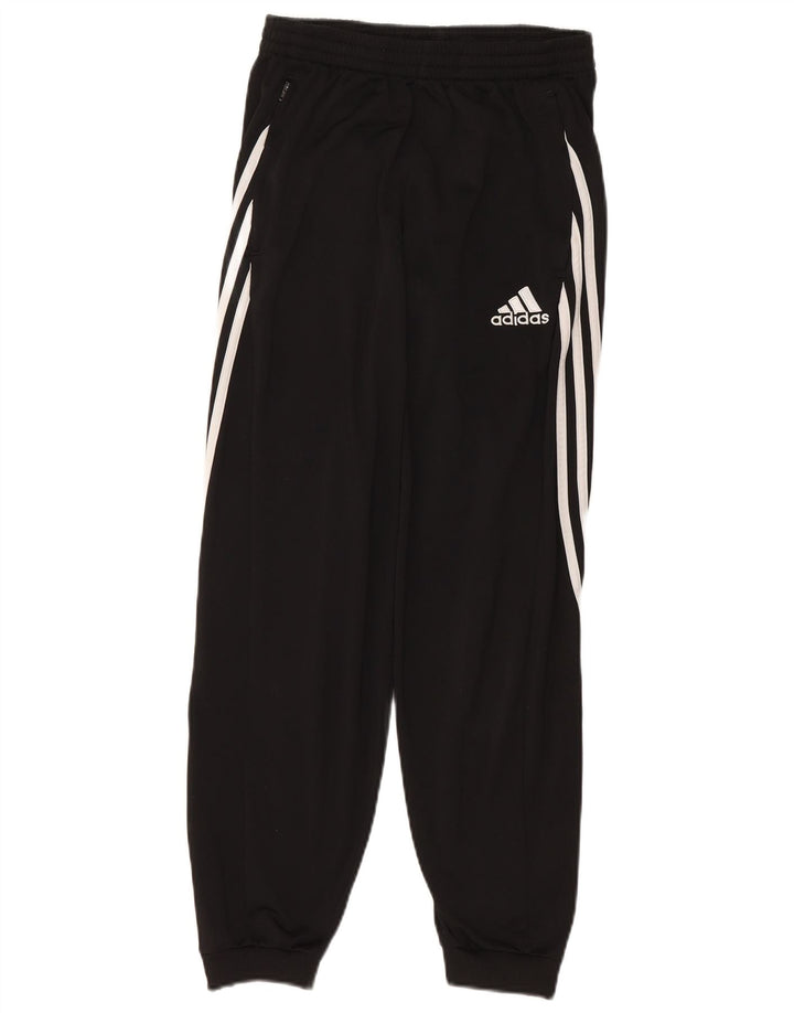 ADIDAS Mens Tracksuit Trousers Joggers Small  Black Polyester