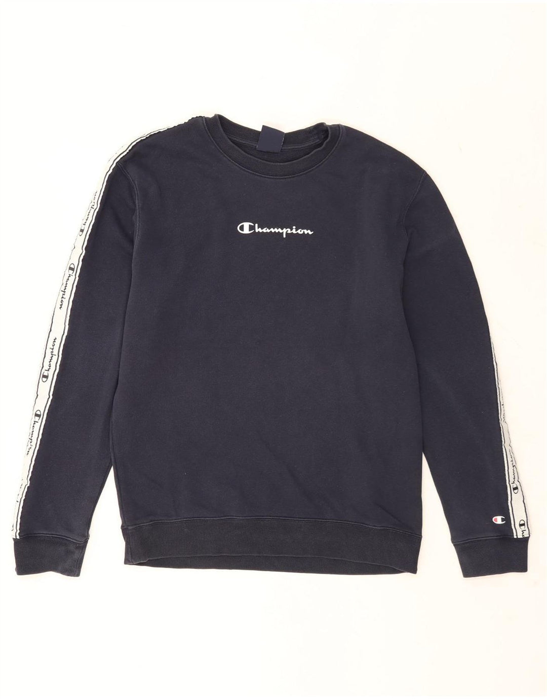 Ανδρικό γραφικό φούτερ Champion Jumper Medium Navy Blue Colourblock Βαμβακερό