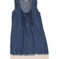 LIU JO Womens Sleeveless Denim Dress UK 12 Medium Blue Vintage Liu Jo and Second-Hand Liu Jo from Messina Hembry 