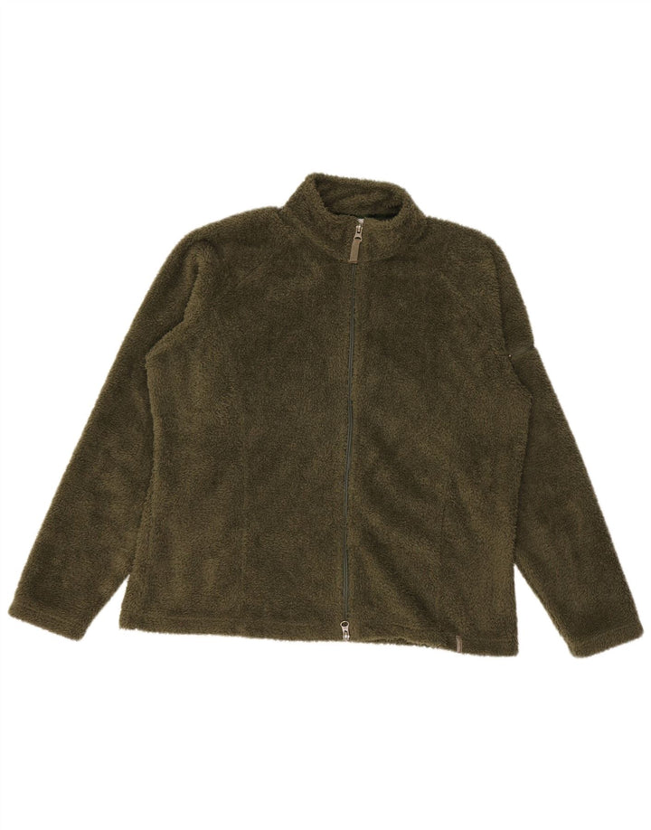 COLUMBIA Γυναικείο Fleece Jacket UK 20 2XL Khaki Polyester
