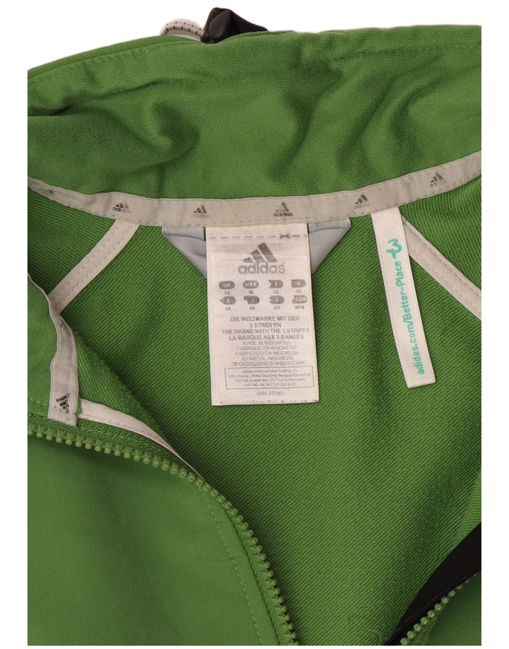 Adidas Γυναικεία φόρμα Climalite Top Jacket UK 14 Medium Green Polyester
