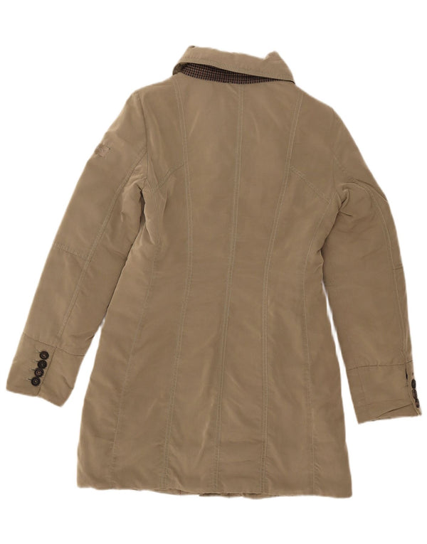PEUTEREY Γυναικείο παλτό με επένδυση IT 40 Small Khaki Polyamide
