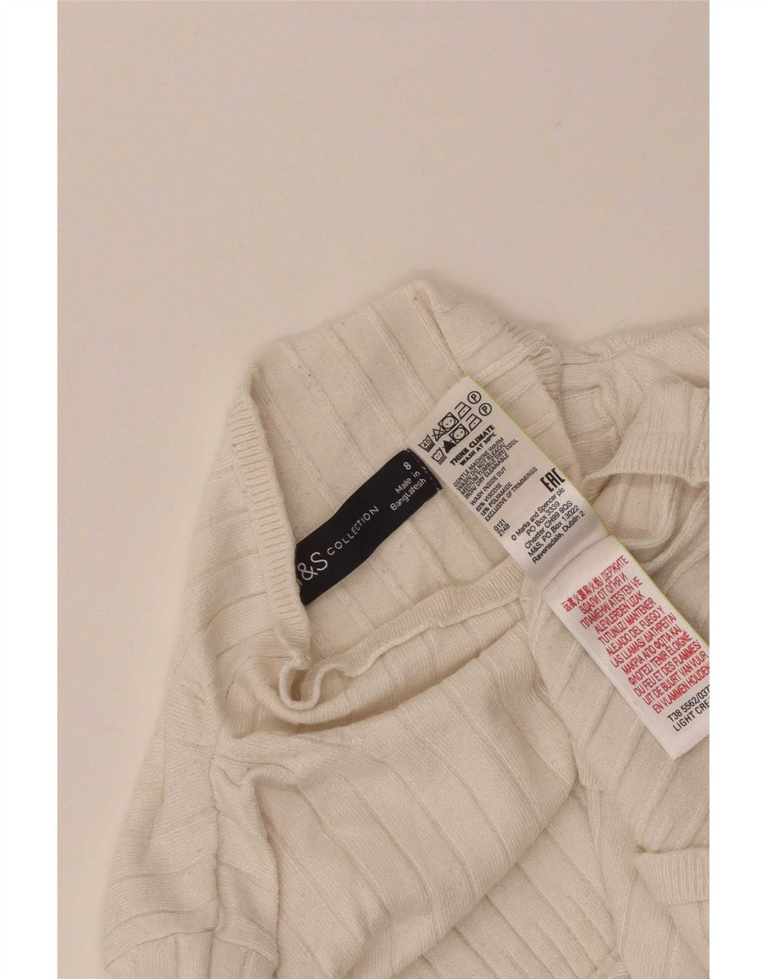 Marks & Spencer Γυναικείο Crop Roll Neck Jumper πουλόβερ UK 8 Small Grey