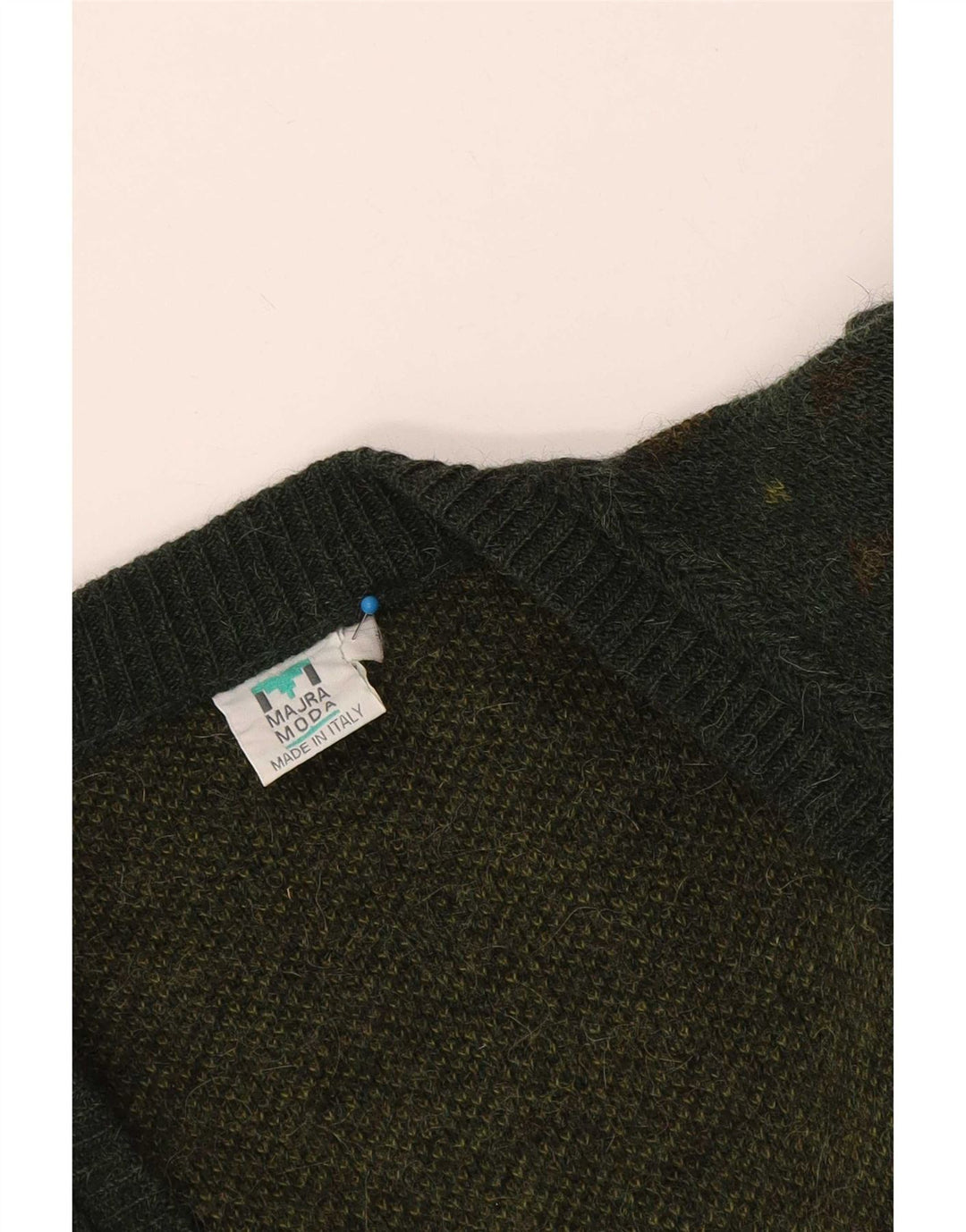 Vintage ανδρικό πουλόβερ ζακέτα Large Green Fair Isle