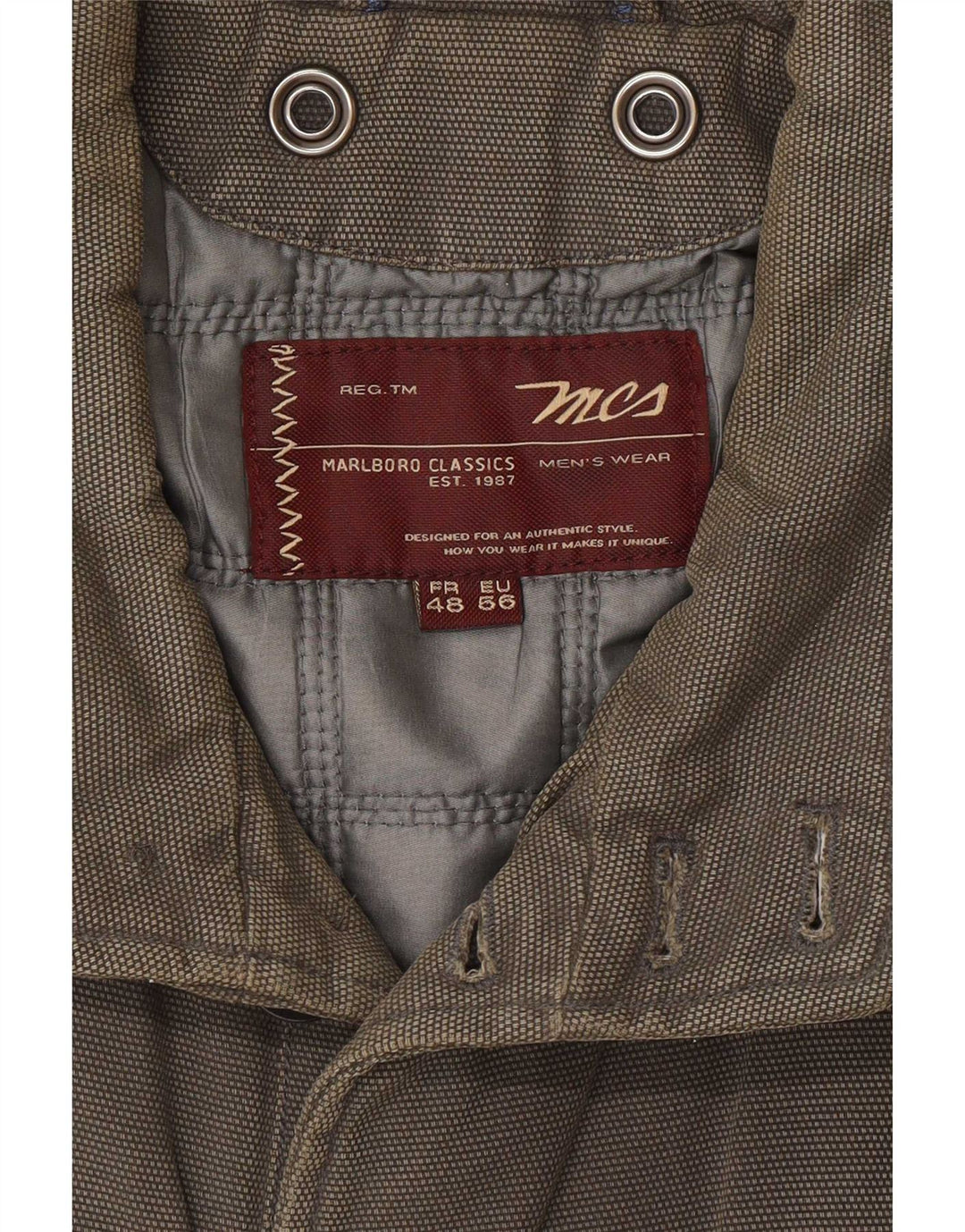 Marlboro Classics Ανδρικό Utility Μπουφάν EU 56 3XL Γκρι Βαμβακερό