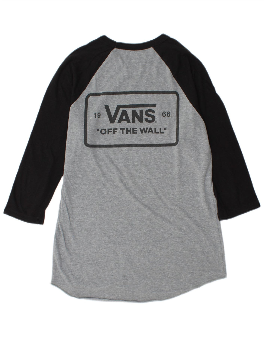 Vans Ανδρικό γραφικό μπλουζάκι 3/4 μανίκι μικρό γκρι βαμβακερό