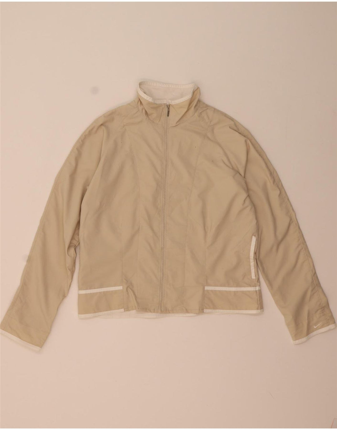Γυναικεία φόρμα Nike Top Jacket US 12/14 Μεγάλο μπεζ πολυεστέρα