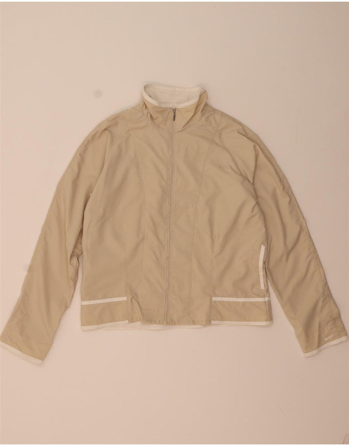 Γυναικεία φόρμα Nike Top Jacket US 12/14 Μεγάλο μπεζ πολυεστέρα