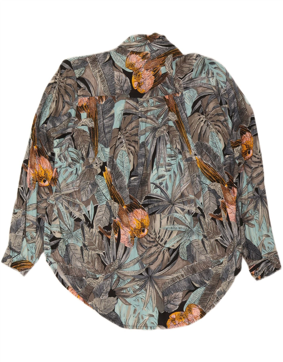 VELENO Γυναικείο πουκάμισο Μπλούζα UK 20 2XL Πολύχρωμο Floral Viscose