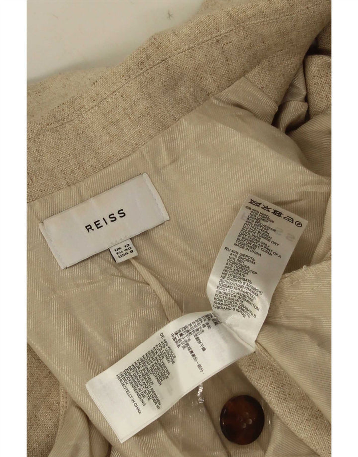 Reiss γυναικεία αμάνικη ολόσωμη φόρμα UK 12 μεσαίο μπεζ μαλλί