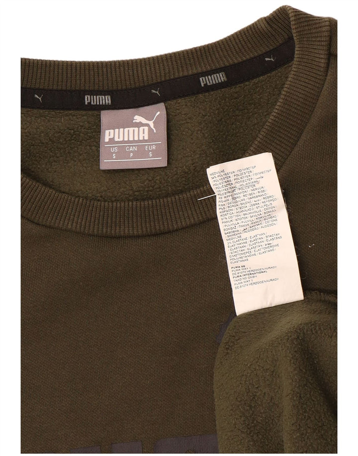 Ανδρικό γραφικό φούτερ Puma Jumper Μικρό Χακί Βαμβακερό