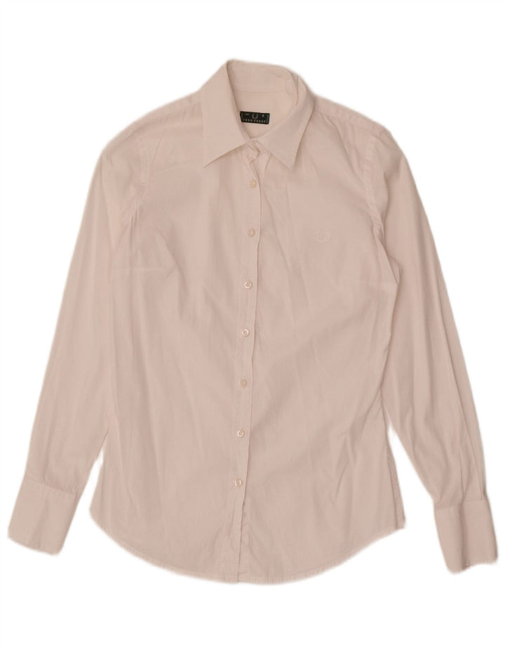 Fred Perry Γυναικείο πουκάμισο UK 10 Small White