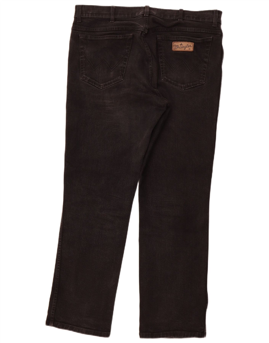 WRANGLER Ανδρικό Texas Stretch Straight Jeans W38 L32 Μαύρο βαμβακερό