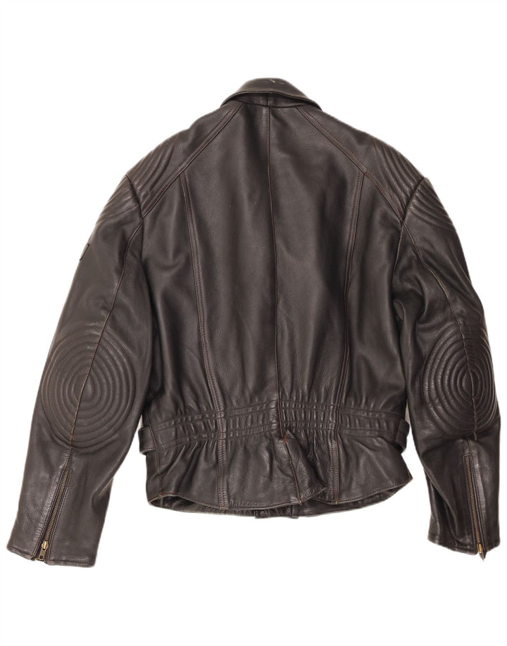 MQP Ανδρική Μοτοσικλέτα Δερμάτινο Biker Jacket IT 52 XL Μαύρο