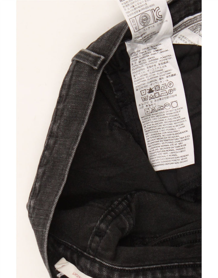 Levi's Womens 505 Straight Jeans W30 L32 Μαύρο βαμβακερό