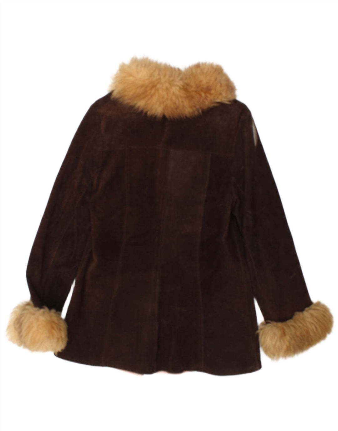 Vintage Γυναικείο Suede Jacket UK 12 Medium Brown