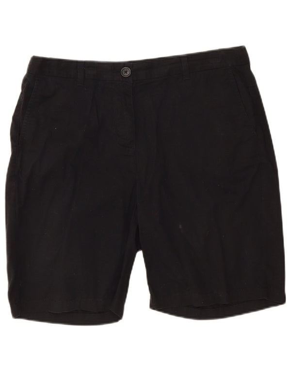 Marks & Spencer Γυναικείο σορτς Chino UK 12 Medium W30 μαύρο βαμβακερό