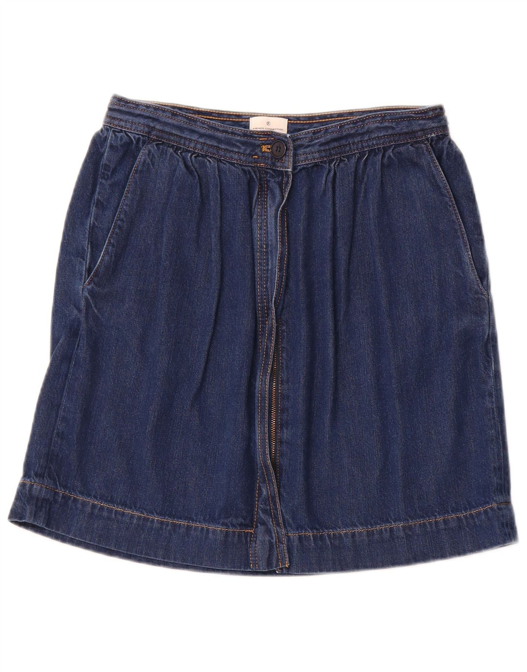 ΓΑΛΛΙΚΗ ΣΥΝΔΕΣΗ Γυναικεία τζιν φούστα UK 10 Small W26 Blue