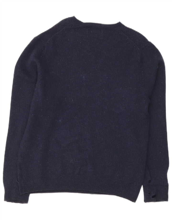 Marks & Spencer Ανδρικό γιλέκο Tank Top Medium Navy Blue Lambswool