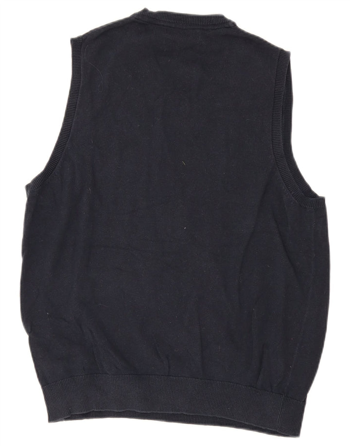 Marks & Spencer Ανδρικό γιλέκο Tank Top Μεσαίο Navy Blue Cotton