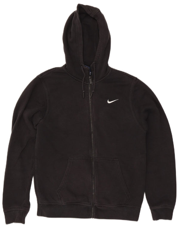 Ανδρικό πουλόβερ Nike με φερμουάρ, μικρό μαύρο βαμβακερό